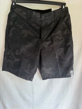Men's Black Camo Performance Shorts